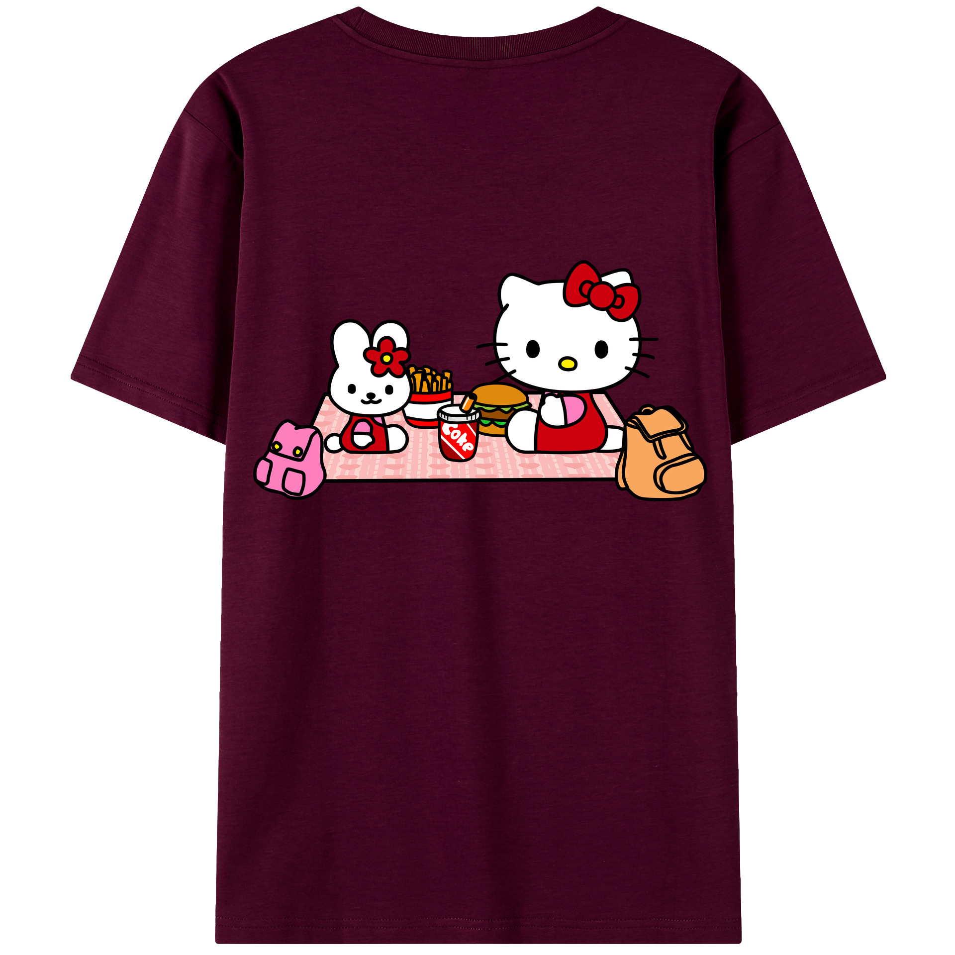 （画像用） Hello Kitty ハローキティ レディース半袖Tシャツ(バックプリント)